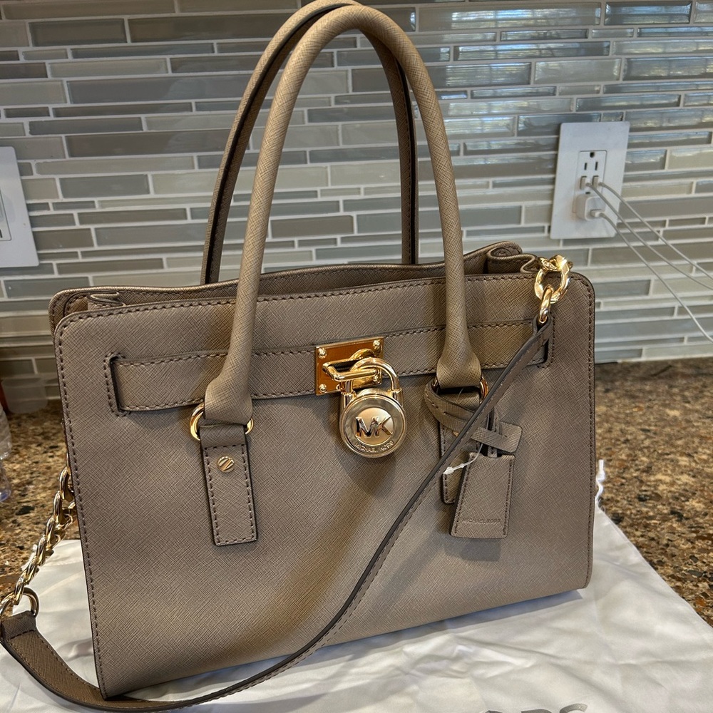 Michael by Michael Kors “Hamilton” leather handbag, new with tags